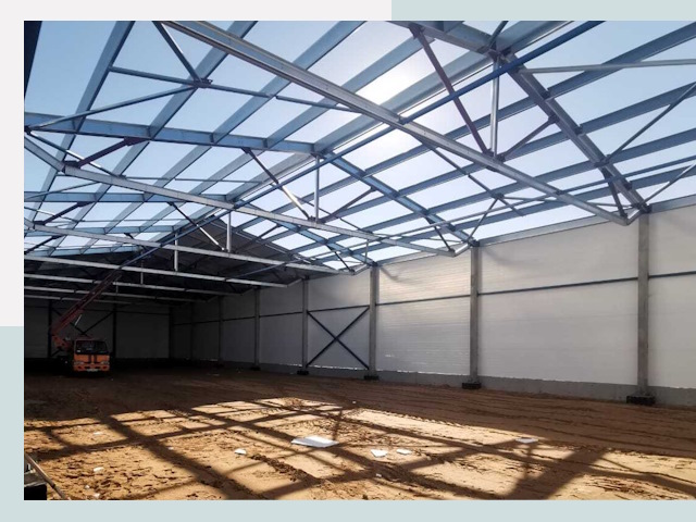 Строительство сенохранилищ в Шарыпове