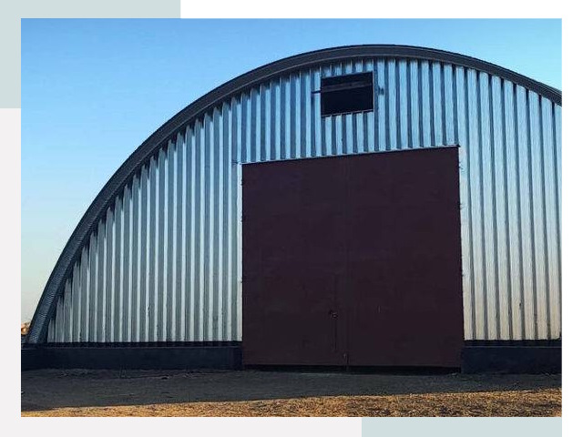 Бескаркасные ангары в Шарыпове