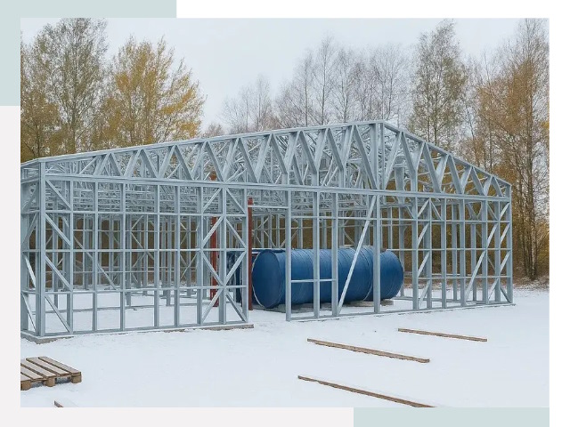 Металлические ангары в Шарыпове