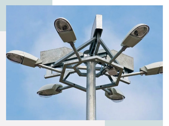 Монтаж осветительных мачт в Шарыпове