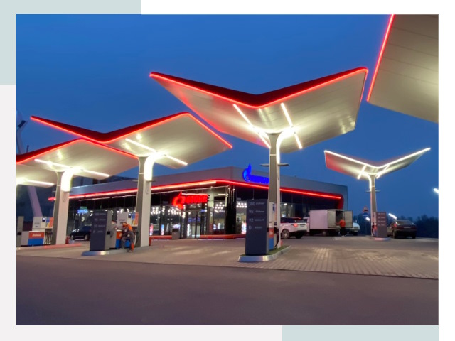 Навесы для АЗС в Шарыпове