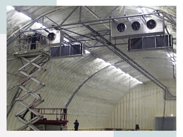 Оснащение ангаров в Шарыпове