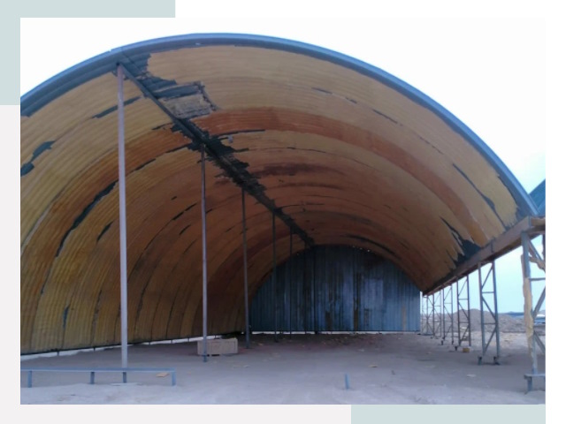 Реконструкция ангаров в Шарыпове