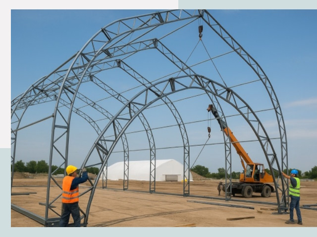 Монтаж ангаров в Шарыпове от 606 руб. - Надежно и быстро