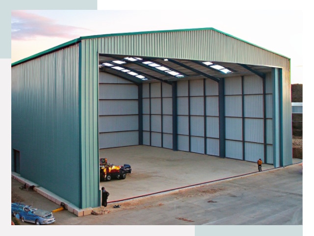 Строительство ангаров в Шарыпове